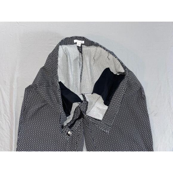 J Jill Lightweight Stretch Cotton Tapered Geometric Pattern Pants. Women's 10. - Picture 7 of 9